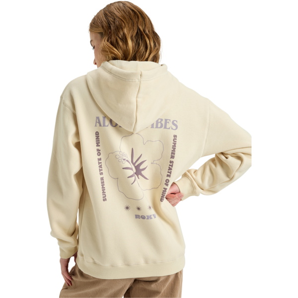 2025 Roxy Frauen Surf Stoked Hoodie Gebürsteter VT Hoodie ERJFT05021 - Parchment
